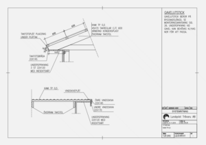 exempel på yttertaksritning från Lundqvist Trävaru
