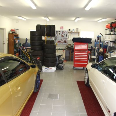 Röda mattan i garaget