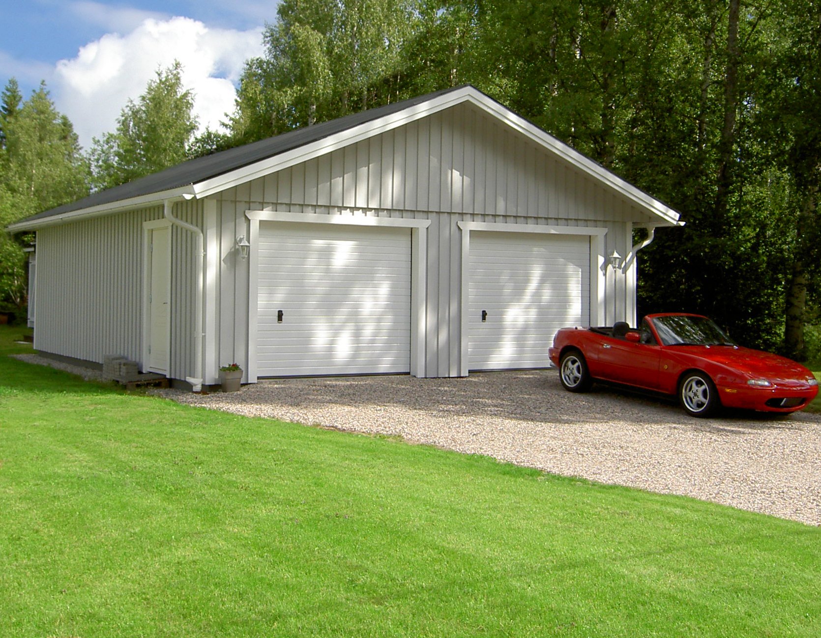 Garage - dubbelgarage - garage med förråd - garage med carport ...