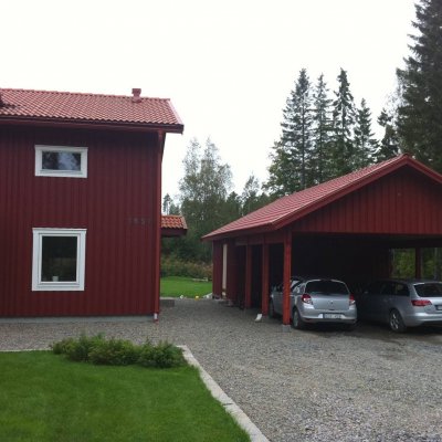 Matchande carport