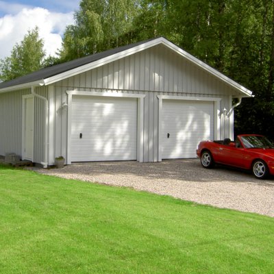 Klassiskt dubbelgarage