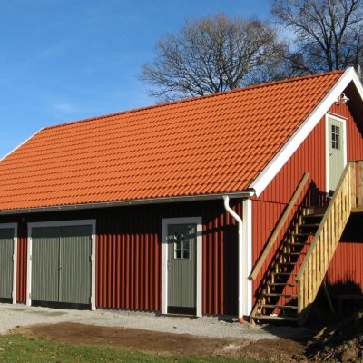 Garage med loft