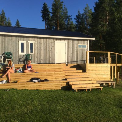 Bastu i solsken