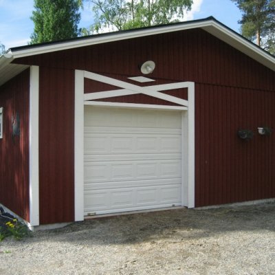 Garage kombinerat med stall